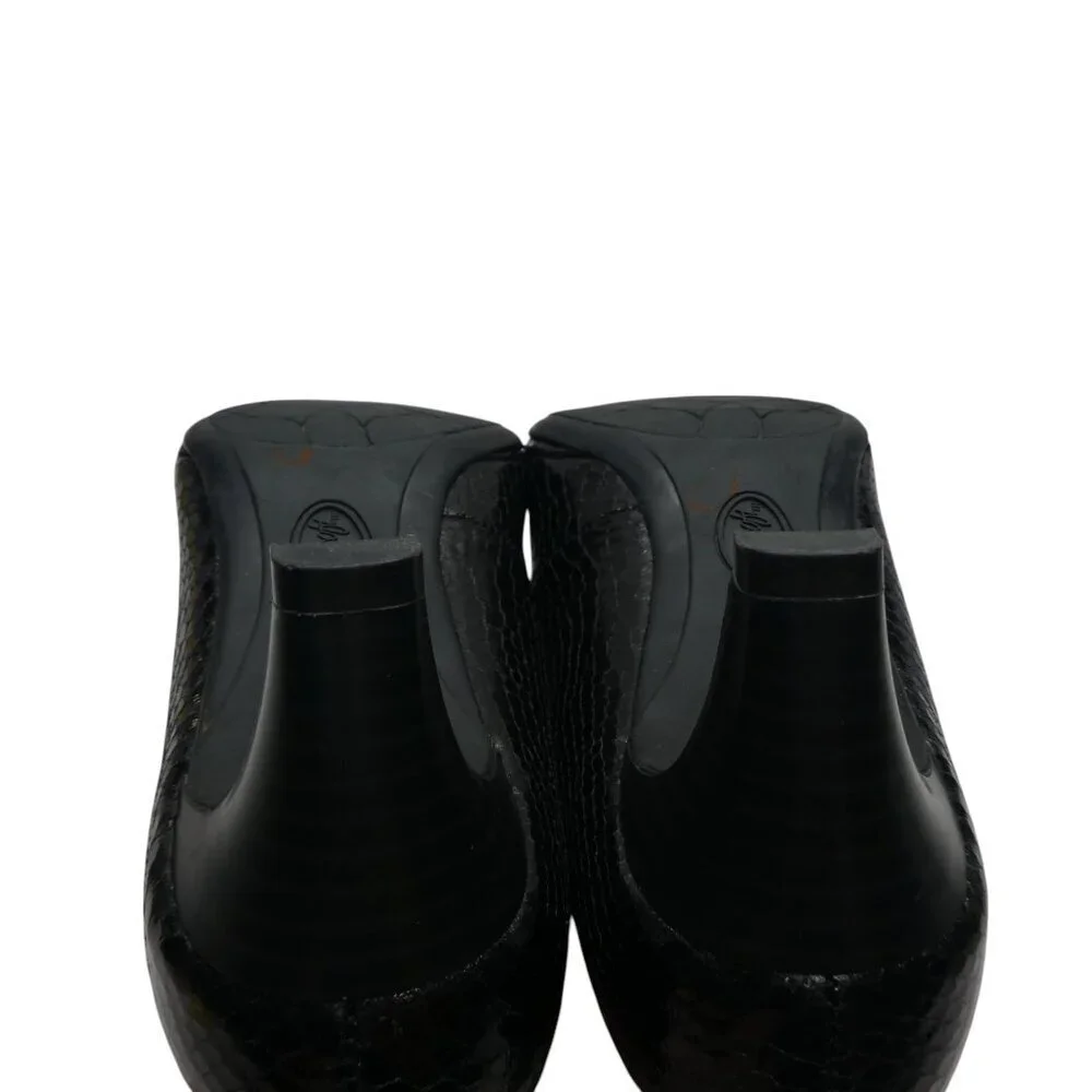 Eurosoft by Sofft Trichelle Black Snakeskin Print Pumps‎ Heels Womens 9